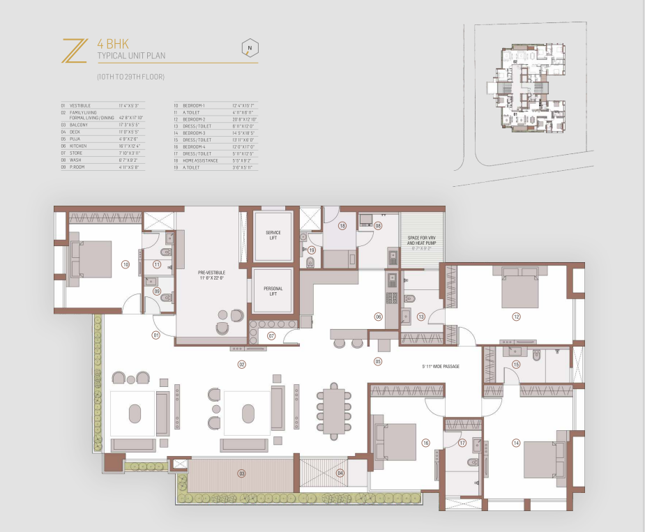 Z Luxuria Floor plan